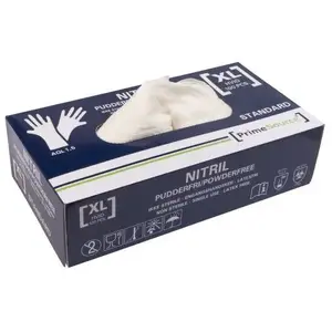 Disposable Nitrile Gloves MULTI Prime Source STANDARD size XL powder-free AQL 1.5 white 100 pcs