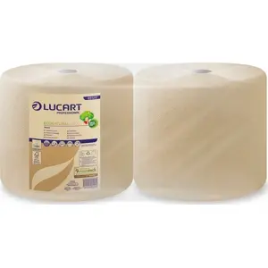 Tīrīšanas loksne rullī Karen EcoNatural 3.800 — 3 slāņi celuloze Fiberpack, 200 m, 2 ruļļi