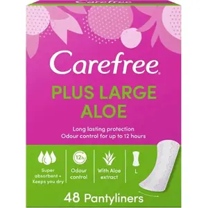 Higiēnas ieliktņi Carefree 48 gab. — plāni dienas ieliktņi, gaisa caurlaidīgi