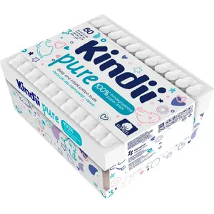 Vates kociņi Kindii KINDII-PATYCZKI A 60 gab Pure — Kindii, 60 gab.