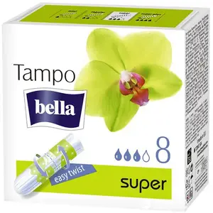 Tampons Bella Tampo Super, 8 pcs — Bella sanitary tampons Super absorbency