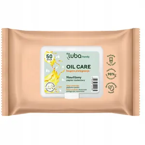 Tualetes papīrs Luba LUBA_Family Oil Care mitrināts 50 loksnes iepakojumā