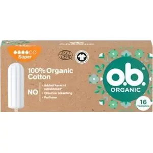 Tamponi Johnson & Johnson O.B. Super — 16 gab., palielināta uzsūktspēja, bez aplikatora