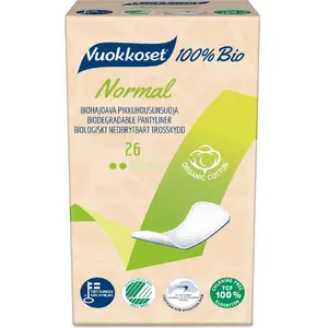 Прокладки гигиенические Vuokkoset Wkładki Higieniczne Normal 100% Bio, 26 шт.