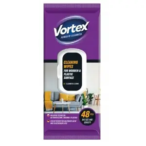 Влажные салфетки ColorWay Vortexfor для дерева и пластика, 48 шт.