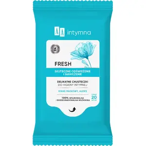 Салфетки для интимной гигиены Alkotest Intymna Fresh, 20 шт — деликатная очистка интимной зоны