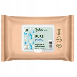 Mitrā tualetes papīra Luba Family Pure, 50 gab., mitrās higiēniskās salvetes