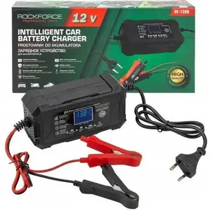 Automatic Battery Charger Rockforce RF-1206 12V intelligent LCD charger for lead-acid batteries