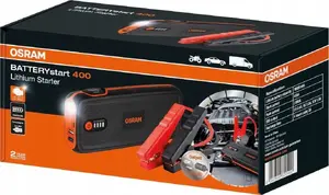 Пусковое устройство для автомобильного аккумулятора Osram OBSL400 — переносной 12В стартовый прибор для запуска двигателя