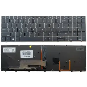 Keyboard HP for ZBook 15 G5/G6 and ZBook 17 G5/G6 with backlight and trackpoint
