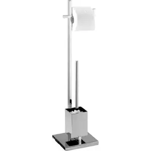 Сиденье для унитаза Wenko Quadro 72,5 x 23,5 см стекло/хромированная сталь, 2 части