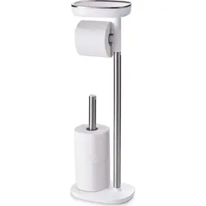 Toilet paper roll holder No name model twm_445454, dimensions 62.8 × 22.5 cm, silver-white steel