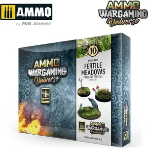 Akrila krāsu komplekts VALLEJO Ammo Wargaming Universe 10 — Fertile Meadows (2019020)