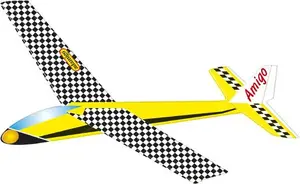 Glider model Adamigo Amigo 7035 - wooden toy glider, unpowered flying model