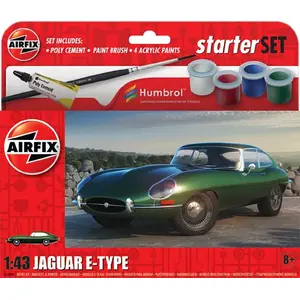 Model Kit Airfix Starter Set - Jaguar E-Type scale model starter set