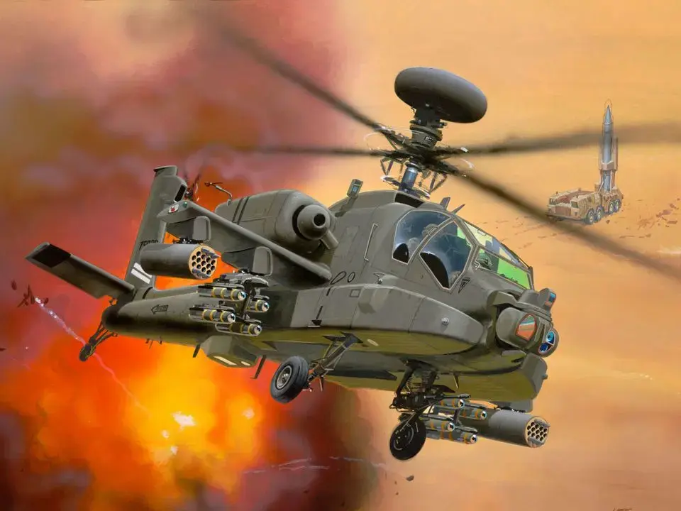 REVELL AH-64D Longbow Apache набор 1:144 Photo 4
