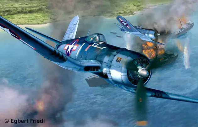 REVELL Vought F4U-1A Corsair модель 1:32 Photo 2