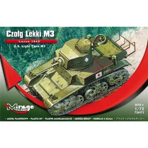 Сборная пластиковая модель танка Mirage лёгкий M3 «Luzon 1942», американский, MPN 306435