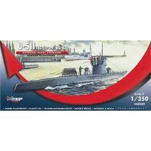 Модель подводной лодки Mirage U-511 — масштабная модель, MPN 306456
