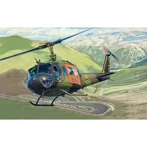 Helikoptera modelis REVELL Bell UH-1D SAR, komplekts montāžai, mērogs 1:72, spārnu attālums 19.9 cm