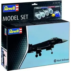 Modeļa komplekts REVELL Model Set Eurofighter Typhoon - RAF, plastmasas būvējamais komplekts