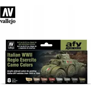 Akrila krāsa VALLEJO AFV — Italian WWII Regio Esercito Ca 8x17