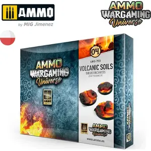Krāsu komplekts VALLEJO Wargaming Universe 04 Volcanic Soils — akrila krāsas miniatūrām