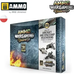 Krāsu komplekts VALLEJO Ammo Wargaming Universe 08 — lidmašīnu un kosmosa kuģu novecošana