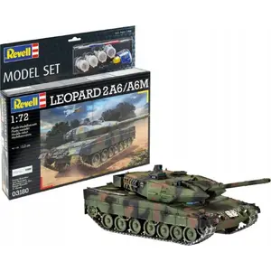 Model Tank Cobi Leopard 2A6/A6M 1:72 scale plastic assembly kit REV-63180