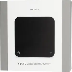Kitchen scale acaia New Pearl Black — precision digital scale, compact coffee/grinding use