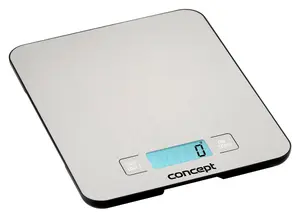 Electronic kitchen scale Concept Solution VK5710 — stainless steel, 15 kg capacity, 1 g accuracy, LCD display