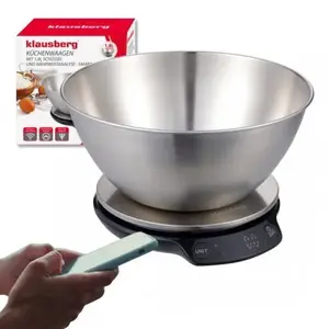 Kitchen scale Klausberg KB-7939, electronic, 5 kg capacity, 1.8 L bowl, Bluetooth