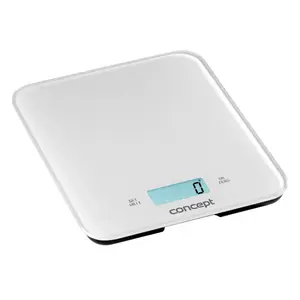 Electronic kitchen scale Concept Solution VK5711 — 15 kg capacity, 1 g accuracy, white rectangular countertop