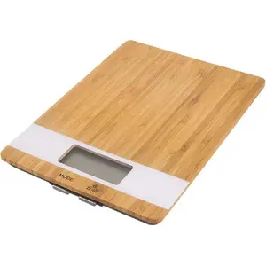 Kitchen scale ORION 131804 — electronic flat bamboo design, capacity 5 kg