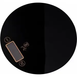 Kitchen scale berlinger haus BH-9431 — compact electronic scale, black/gold finish