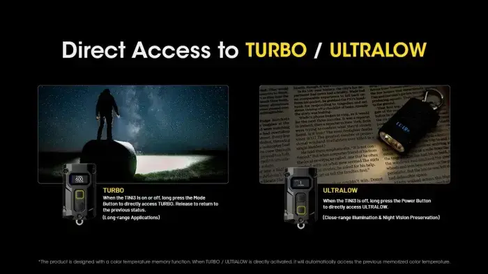 Фонарь-брелок Nitecore TINI3 Photo 2