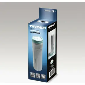 Rechargeable LED Flashlight Tiross TS-1857, 1W LED + COB, Compact Handheld