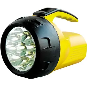 Рукоятный фонарь ARCAS Camelion FL-9LED, 9 светодиодов, жёлтый пластик, питание AA