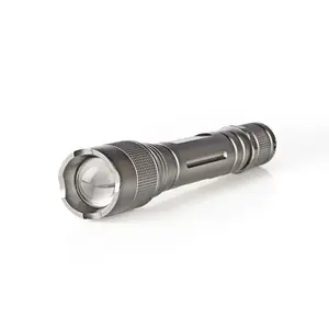 Rokas lukturis Nedis LTRH3WGY — alumīnija korpuss, LED 3 W 150 lm, IPX5, AA 1,5 V, 5 h, 160×29×29 mm