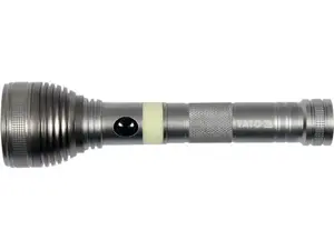 Hand flashlight YATO YT-08588, aluminium housing, UV LED 3W, 1500 mAh, USB charging, IP20