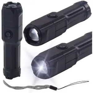 Lukturis Lean LED ar tālummaiņu, 3 apgaismojuma režīmi, USB uzlādējams, melns