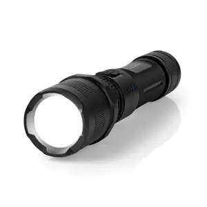 Rokas lukturis Nedis LTRR10WBK — LED 10 W, iebūvēta Li‑Ion baterija, IPX4, 3.5 h, 160×35×35 mm, melns
