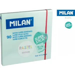 Самоклеящиеся блоки Milan Super Sticky Pastel 76×76 мм 90 листов