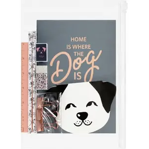 STARPAK Starpak ZEST SZKOL DOG B&W STK PB 12/48 PG — school stationery set
