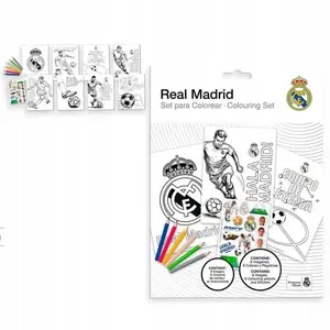 Набор для раскрашивания Kolorowe Baloniki Real Madrid — набор с раскрасками и карандашами для детей