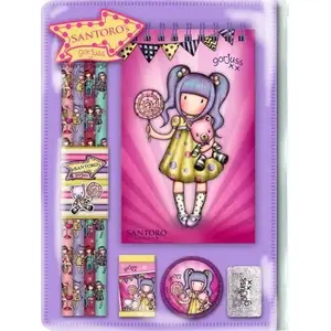 School stationery set Santoro Gorjuss Fairground — assorted school supplies set