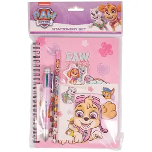 LEGO writing set — spiral A5 soft-cover pad 60 ruled sheets, multi-colour pen, stickers, pencil, eraser, small 40-sheet notebook