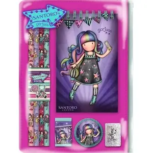 School stationery set Santoro Gorjuss Fairground — multi-piece pupil kit