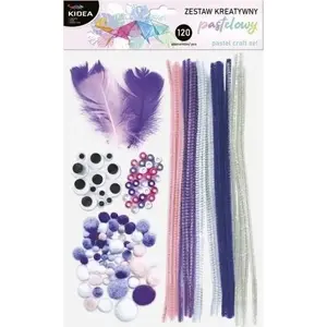 Creative Set Derform Kidea pastel — 120 pieces including crayons, markers and accessories