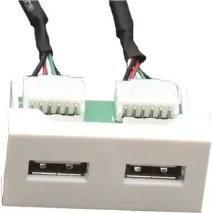 USB module FULL F22 2x USB2.0 F/F 20‑pin for panel or board connection